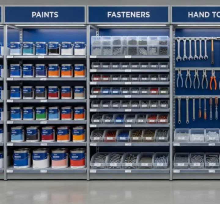 Przegląd kategorii materiałów budowlanych i narzędzi w sklepie internetowym