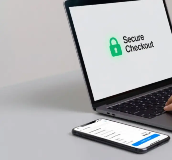 Bezpieczny proces zamówienia online z widoczną obsługą klienta