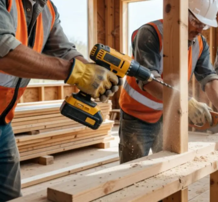 Narzędzia wykorzystywane podczas prac konstrukcyjnych na budowie